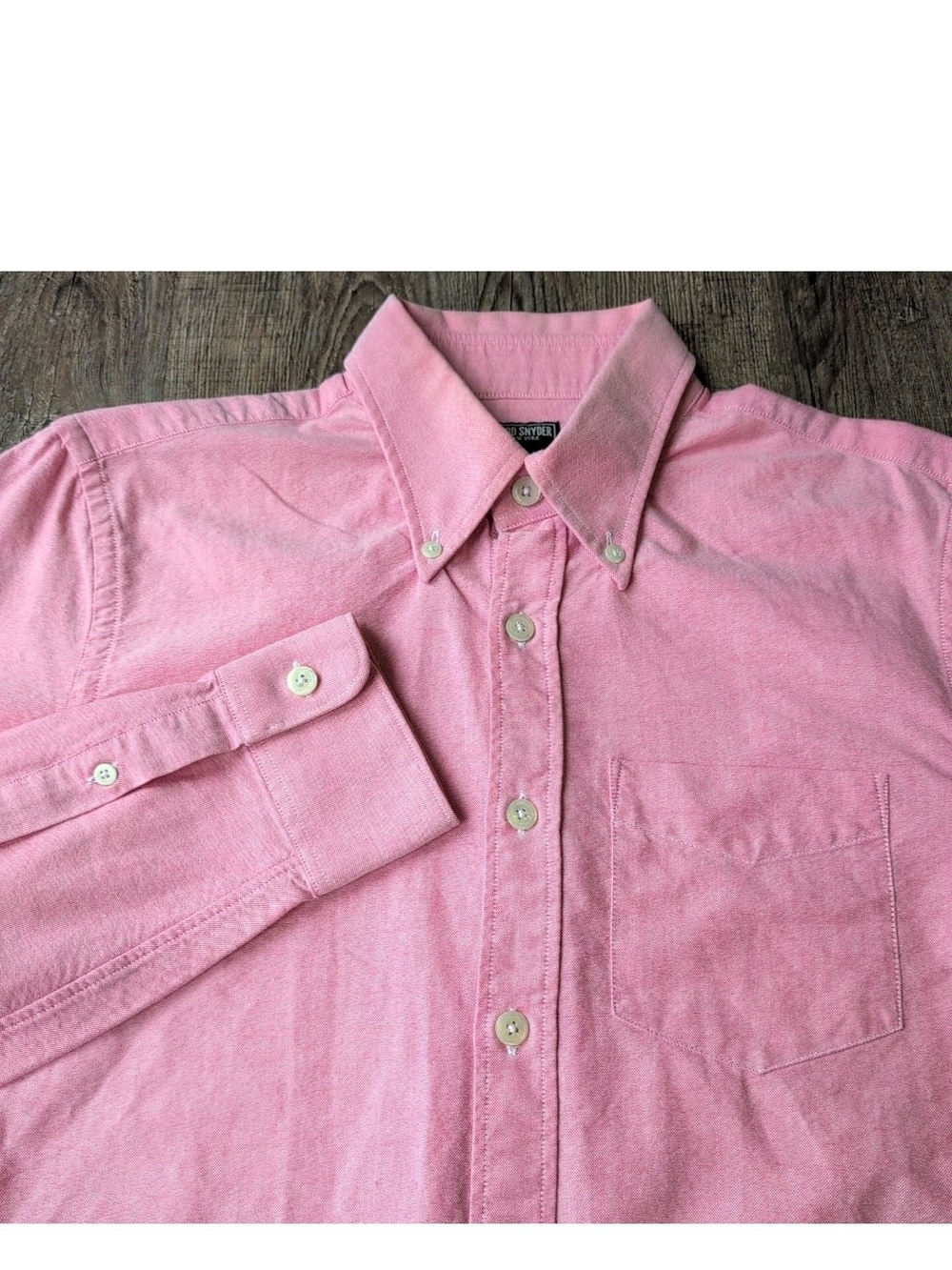 Todd Snyder NY Shirt Mens Small New York Button Up Coral Red Cotton Portugal LS
